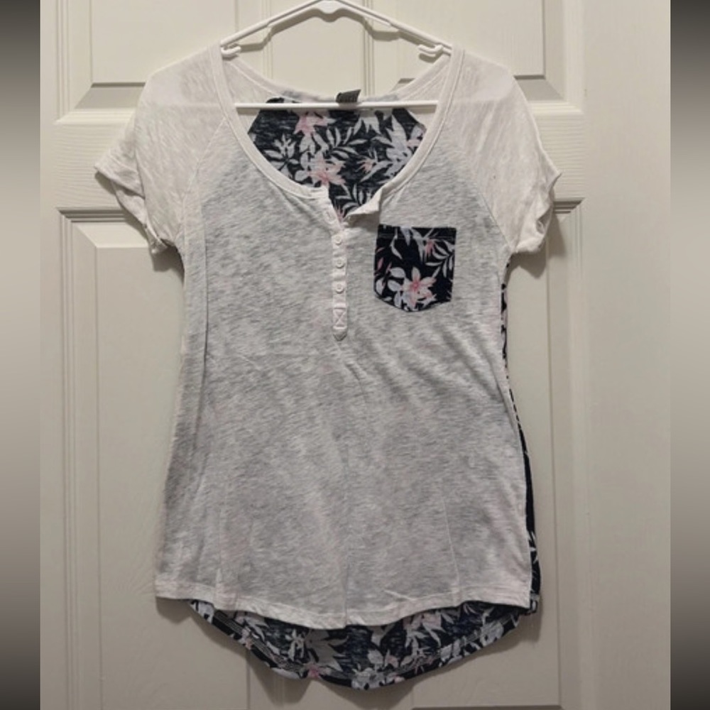 Floral back top